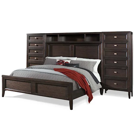 King Pier Bed with 12 Drawers